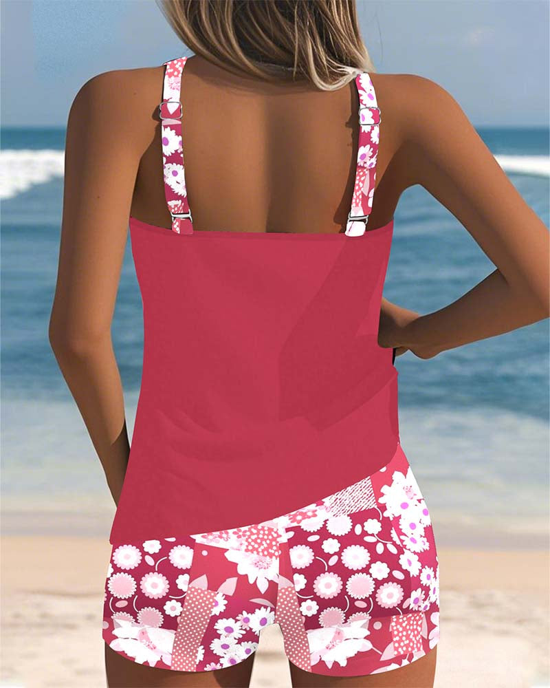 Héloïse™ | Maillot deux pièces confortable à fleurs – fraîcheur, maintien et liberté