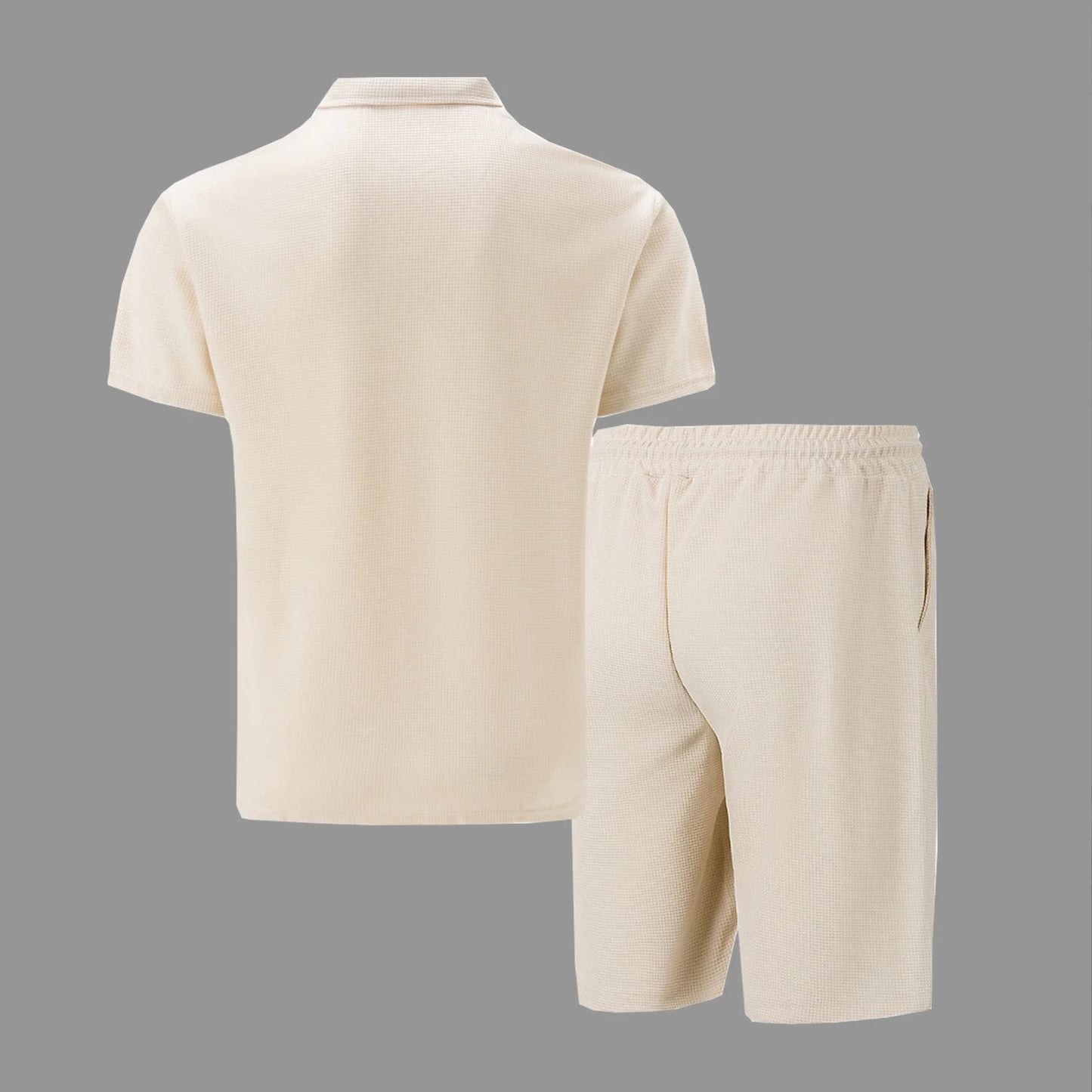 Benoît™ | Ensemble d’été en tissu gaufré – fraîcheur, style et aisance
