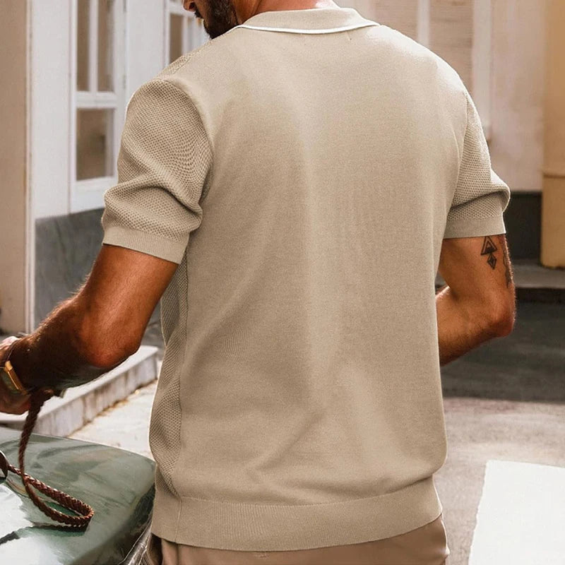 Émile™ | Polo Tricotée d'Été – Élégance Légère et Moderne