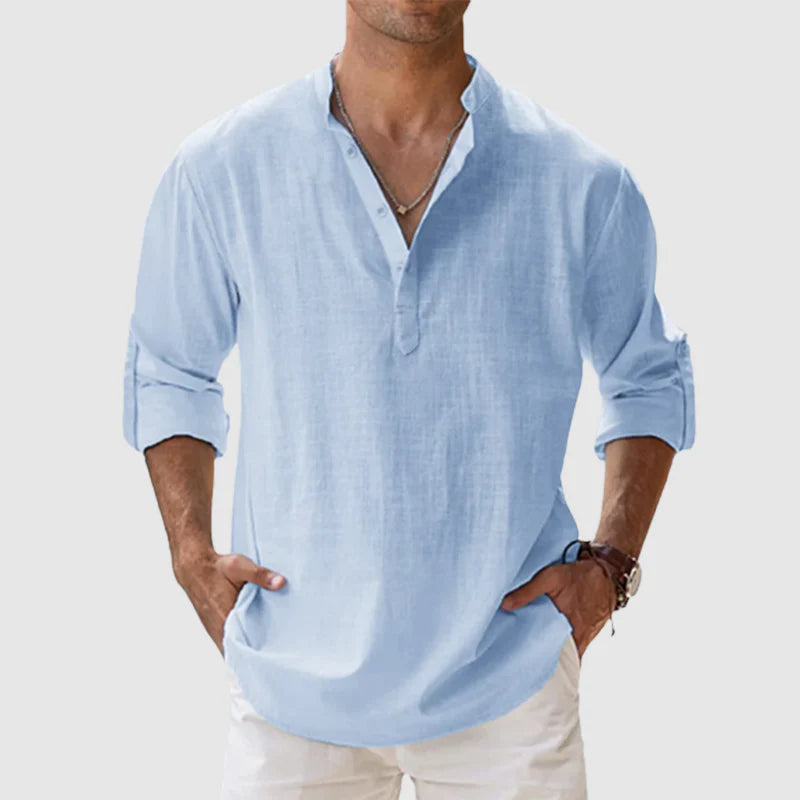 KILLIAN™ | Chemise Décontractée en Lin & Coton – Élégance Naturelle, Confort Léger