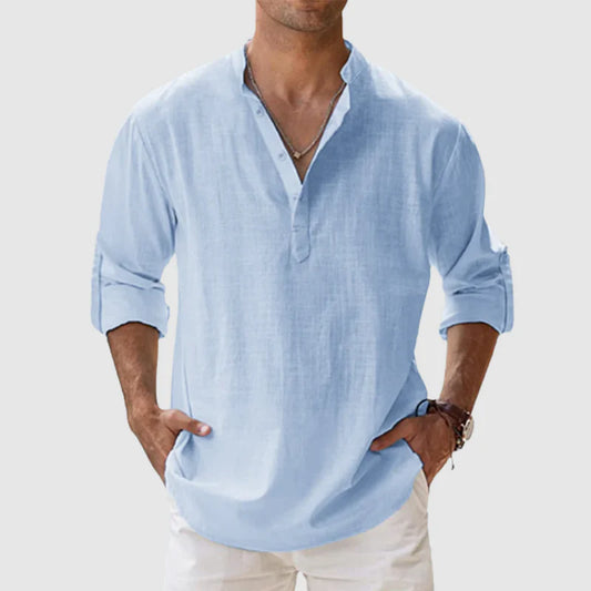 KILLIAN™ | Chemise Décontractée en Lin & Coton – Élégance Naturelle, Confort Léger