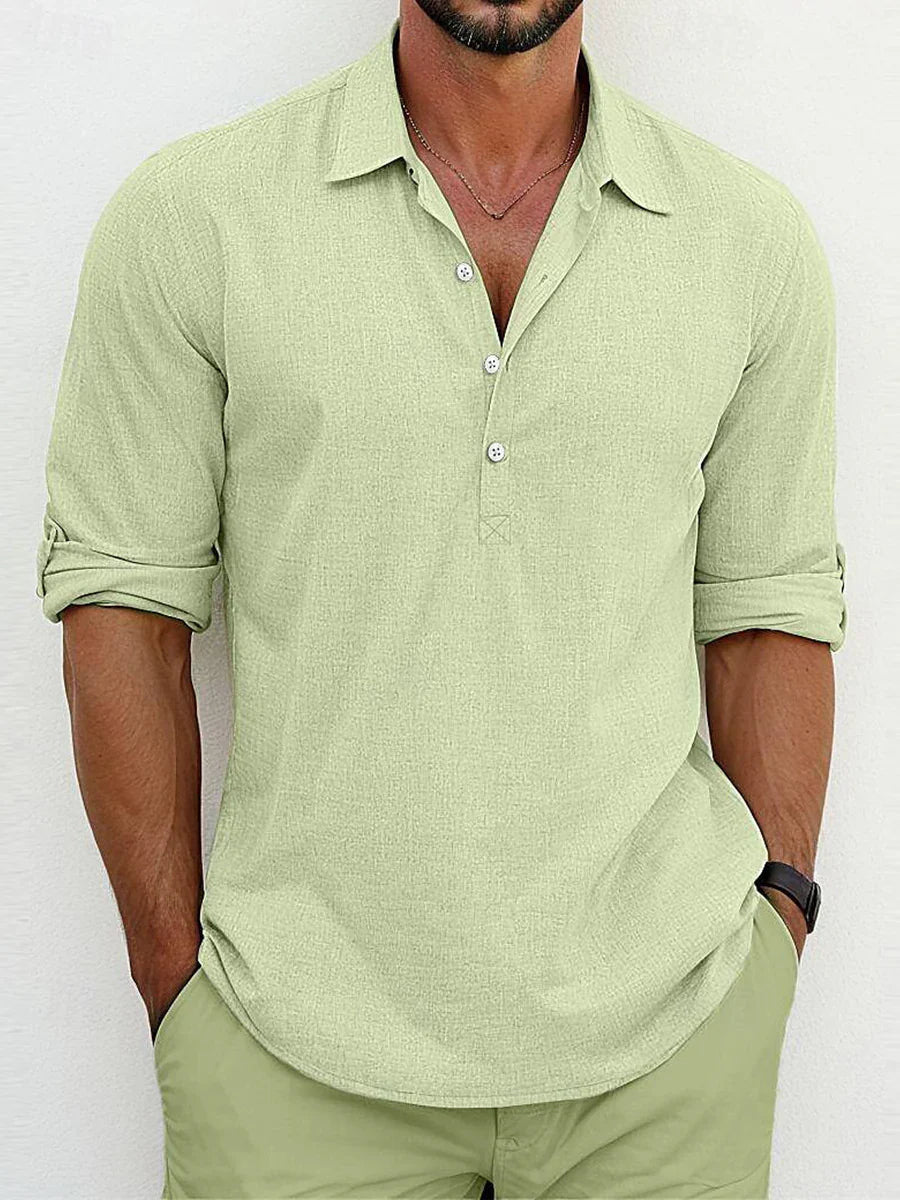 QUENTIN™ | Chemise Classique en Lin – 1+1 GRATUIT