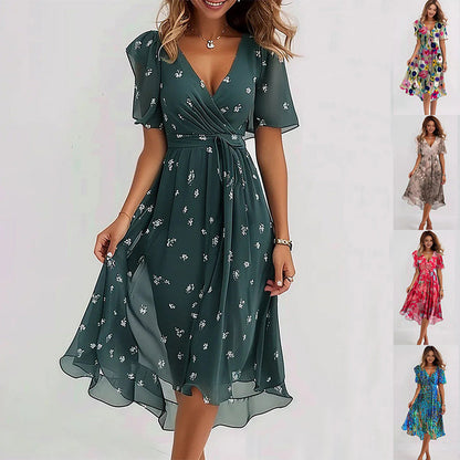 Kenza™ | Robe d’été fluide et raffinée – fraîcheur naturelle et élégance décontractée