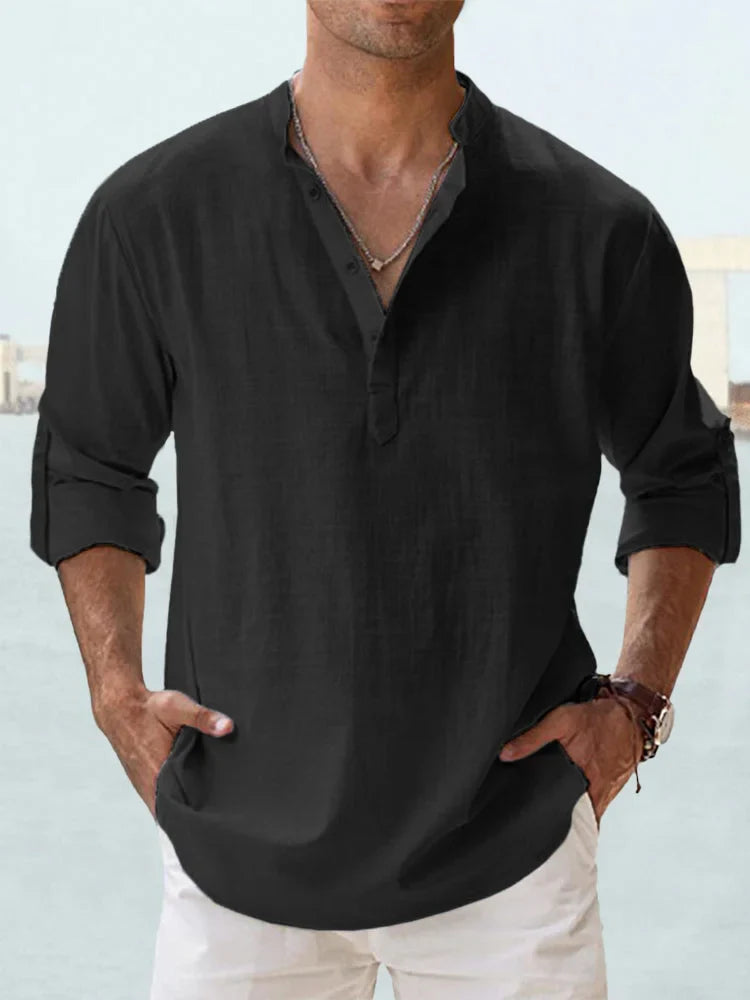 KILLIAN™ | Chemise Décontractée en Lin & Coton – Élégance Naturelle, Confort Léger