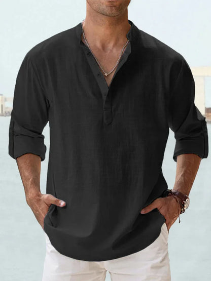 KILLIAN™ | Chemise Décontractée en Lin & Coton – Élégance Naturelle, Confort Léger