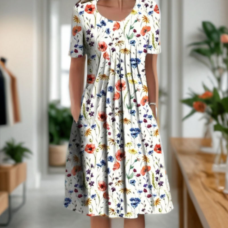 Lina™ | Robe ample à imprimé graphique – confort facile, style assuré