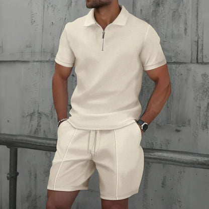 Benoît™ | Ensemble d’été en tissu gaufré – fraîcheur, style et aisance