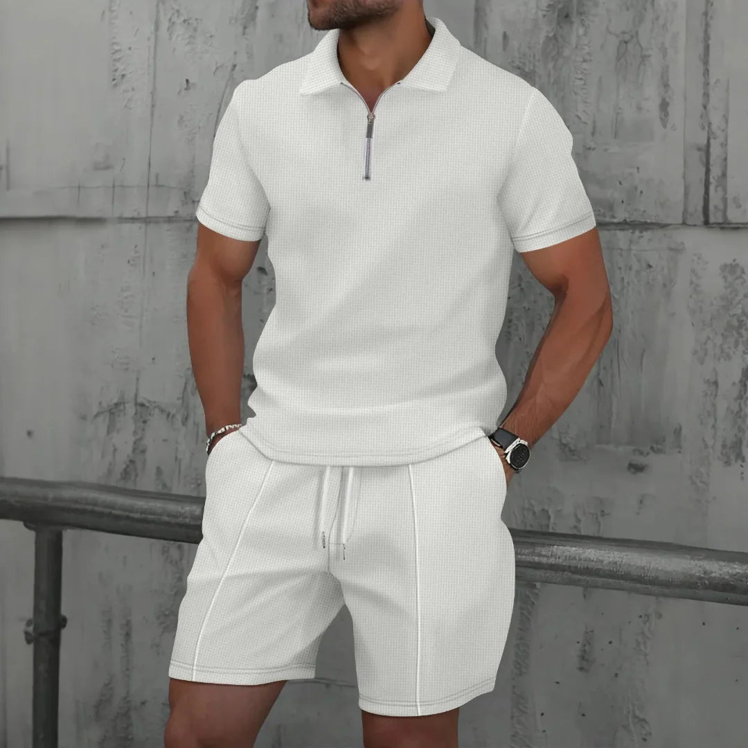 Benoît™ | Ensemble d’été en tissu gaufré – fraîcheur, style et aisance