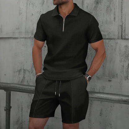 Benoît™ | Ensemble d’été en tissu gaufré – fraîcheur, style et aisance