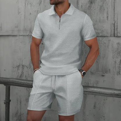 Benoît™ | Ensemble d’été en tissu gaufré – fraîcheur, style et aisance
