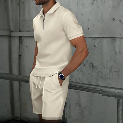 Benoît™ | Ensemble d’été en tissu gaufré – fraîcheur, style et aisance