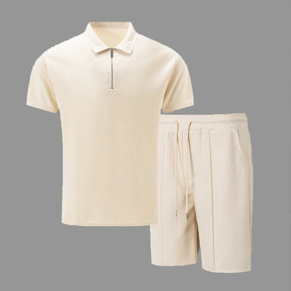 Benoît™ | Ensemble d’été en tissu gaufré – fraîcheur, style et aisance