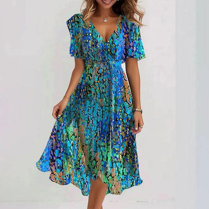 Kenza™ | Robe d’été fluide et raffinée – fraîcheur naturelle et élégance décontractée