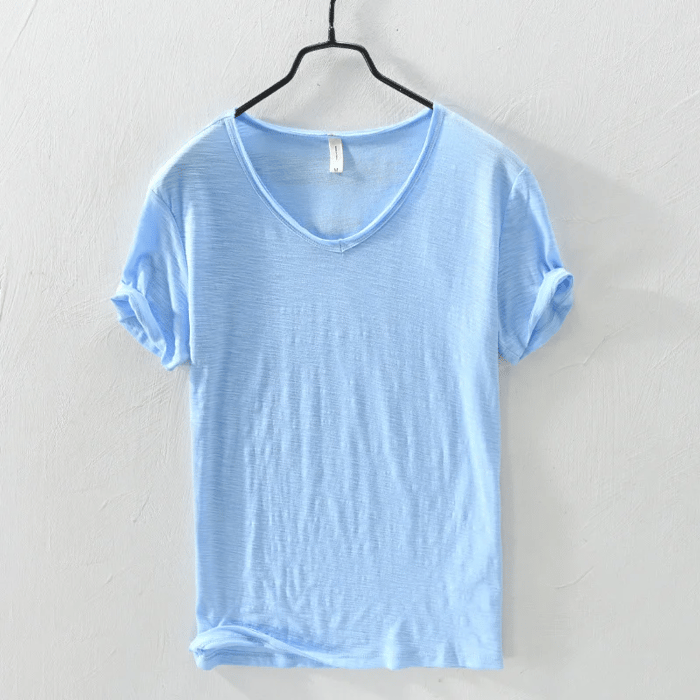LÉONARD™ | T-shirt Slim Fit à Manches Courtes – Élégance Minimaliste, Confort Maximum
