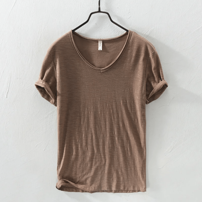 LÉONARD™ | T-shirt Slim Fit à Manches Courtes – Élégance Minimaliste, Confort Maximum