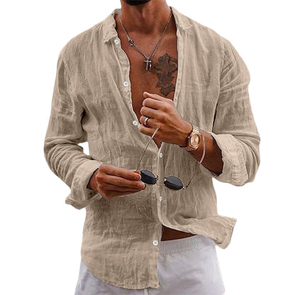 IVAN™ | Chemise Élégante à Manches Longues – Confort Impeccable, Style Intemporel