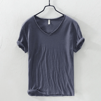 LÉONARD™ | T-shirt Slim Fit à Manches Courtes – Élégance Minimaliste, Confort Maximum