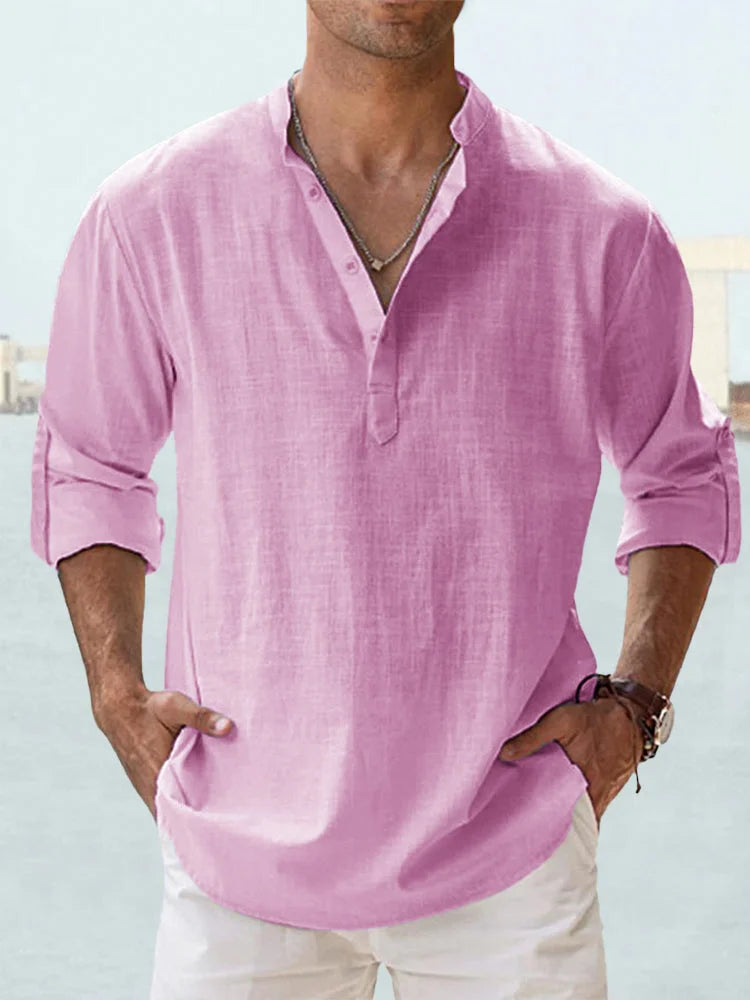 KILLIAN™ | Chemise Décontractée en Lin & Coton – Élégance Naturelle, Confort Léger
