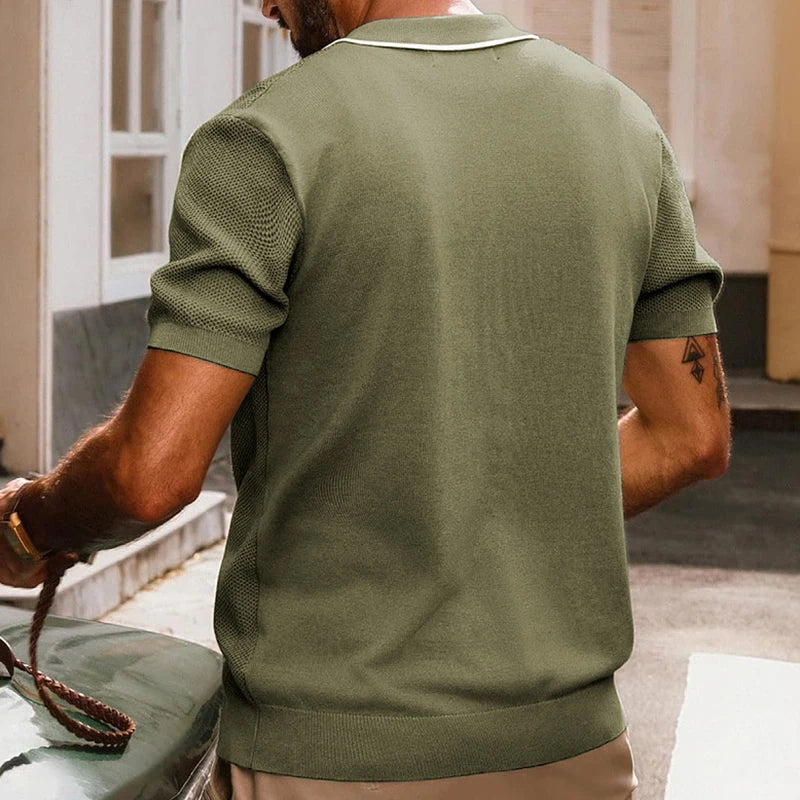 Émile™ | Polo Tricotée d'Été – Élégance Légère et Moderne