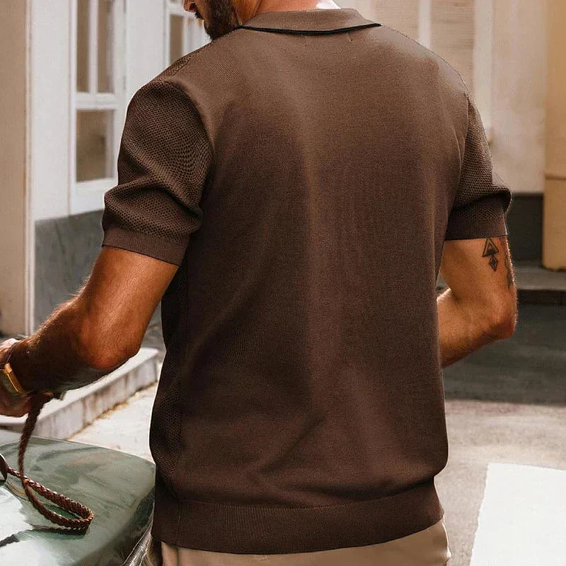 Émile™ | Polo Tricotée d'Été – Élégance Légère et Moderne