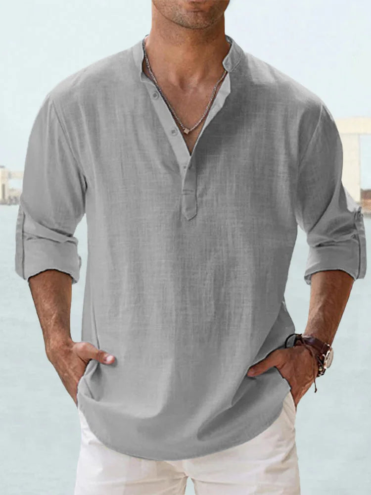 KILLIAN™ | Chemise Décontractée en Lin & Coton – Élégance Naturelle, Confort Léger