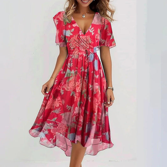 Kenza™ | Robe d’été fluide et raffinée – fraîcheur naturelle et élégance décontractée