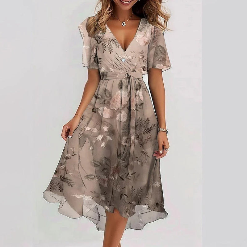 Kenza™ | Robe d’été fluide et raffinée – fraîcheur naturelle et élégance décontractée