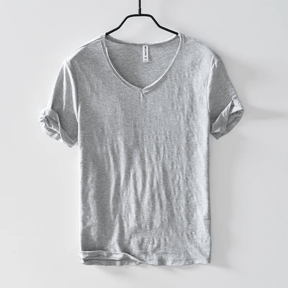 LÉONARD™ | T-shirt Slim Fit à Manches Courtes – Élégance Minimaliste, Confort Maximum