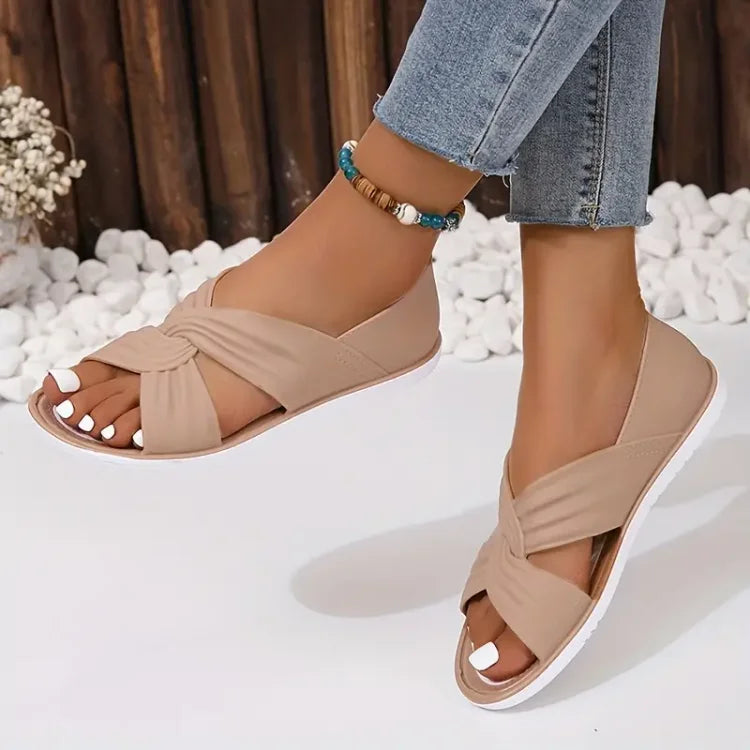 Noélie™ | Sandales orthopédiques à nœud – élégance et confort à chaque pas