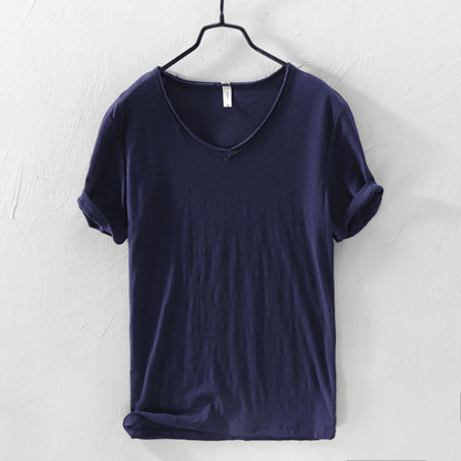 LÉONARD™ | T-shirt Slim Fit à Manches Courtes – Élégance Minimaliste, Confort Maximum