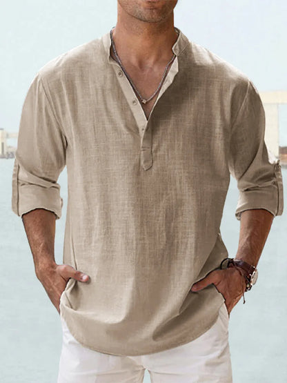 KILLIAN™ | Chemise Décontractée en Lin & Coton – Élégance Naturelle, Confort Léger