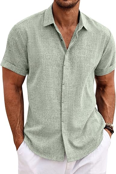 HUGO™ | Chemise d’Été à Manches Courtes – Élégance Décontractée au Quotidienhemises pour Hommes à Manches Courtes