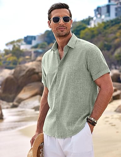 HUGO™ | Chemise d’Été à Manches Courtes – Élégance Décontractée au Quotidienhemises pour Hommes à Manches Courtes