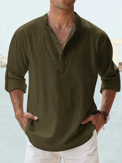 KILLIAN™ | Chemise Décontractée en Lin & Coton – Élégance Naturelle, Confort Léger