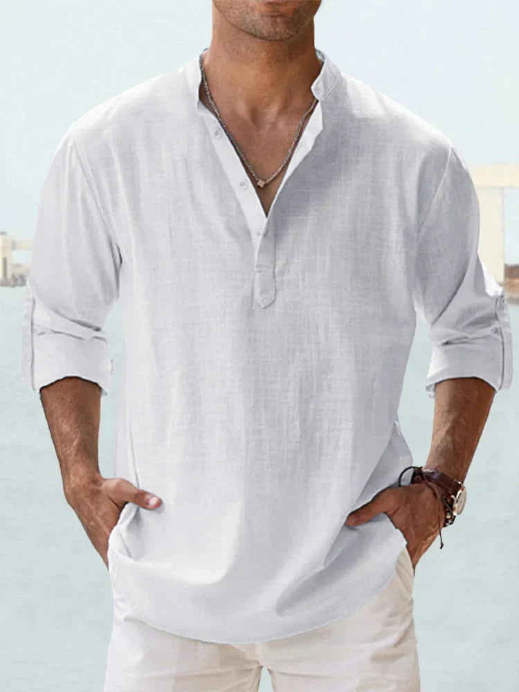 KILLIAN™ | Chemise Décontractée en Lin & Coton – Élégance Naturelle, Confort Léger