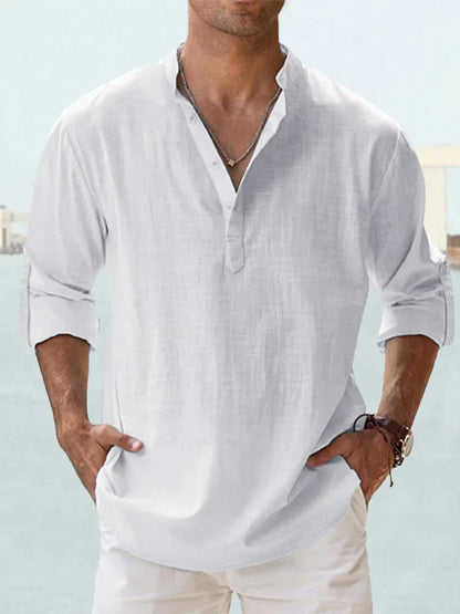 KILLIAN™ | Chemise Décontractée en Lin & Coton – Élégance Naturelle, Confort Léger