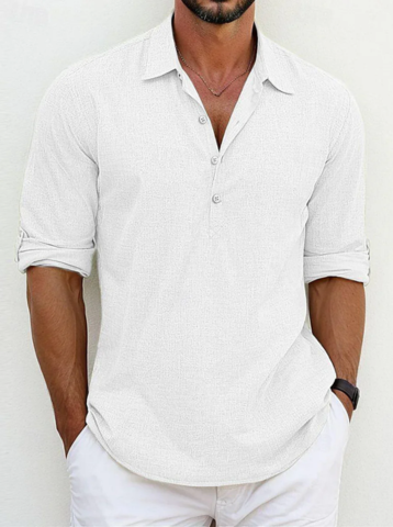QUENTIN™ | Chemise Classique en Lin – 1+1 GRATUIT